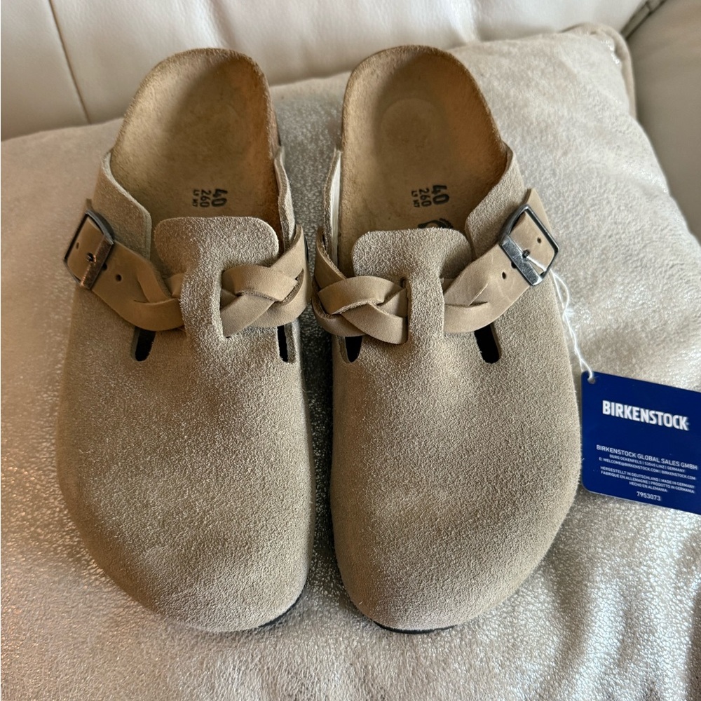 Birkenstock Beige Suede Footwear